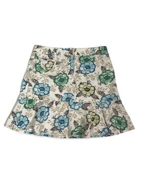 Ann Taylor LOFT Floral Ruffled Mini Skirt 6P